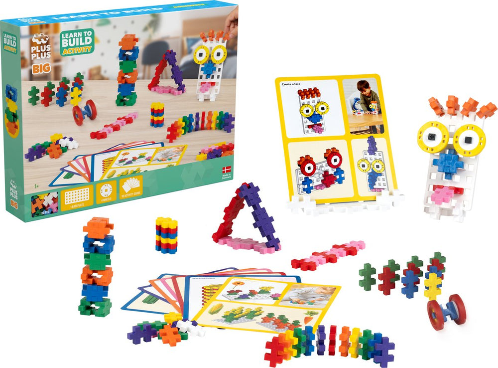 Plus-plus learn to build 130 delige bouwset - 3448 - bouwspeelgoed voor jonge kinderen - constructiespeelgoed - set met bouwstenen - vanaf 1 jaar