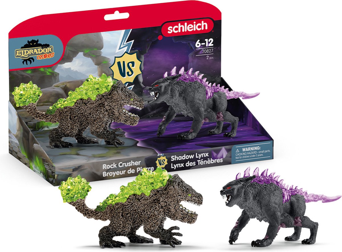 Schleich eldrador creatures schaduwlynx vs. rotsbreker 70827
