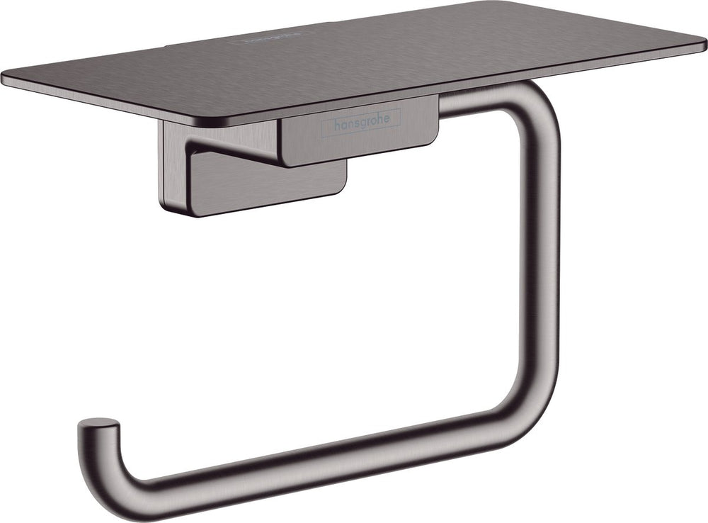 Hansgrohe addstoris closetrolhouder met planchet brushed black chrome