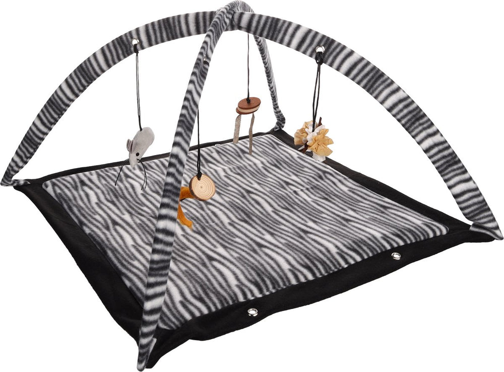 Flamingo zerba - speelgoed katten - ps zerba speelmat 54,5x54,5x33cm - 1st - 137439 - 1st