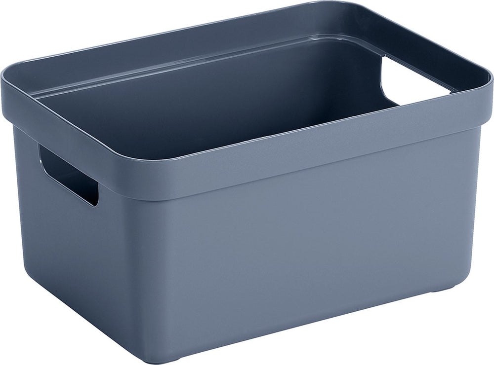 Sunware - sigma home opbergbox 13l donkerblauw - 35 x 24,6 x 18,3 cm