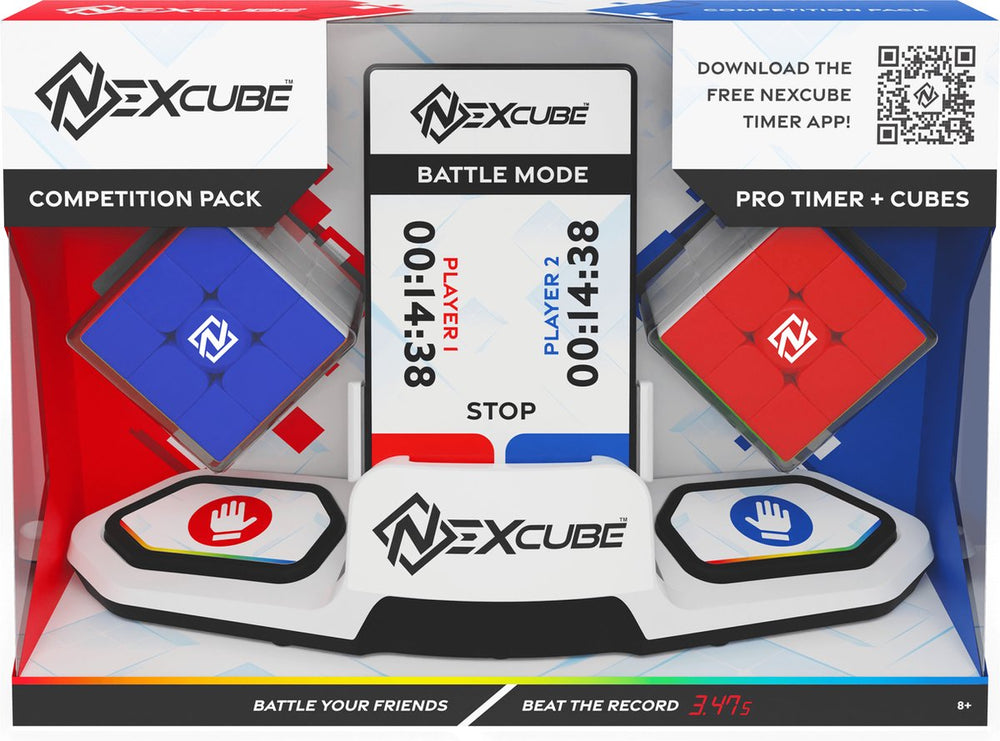 Goliath nexcube competition pack - breinbreker - speed cube - met 2 kubussen en een timer - snelste speedcube op de markt!