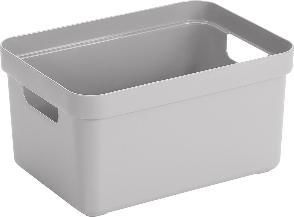 Sunware - sigma home opbergbox 5l grijs - 25,2 x 17,5 x 12,2 cm