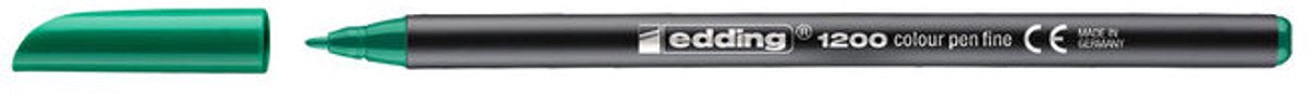 Edding stift 1200 rond 3 - 4 mm groen