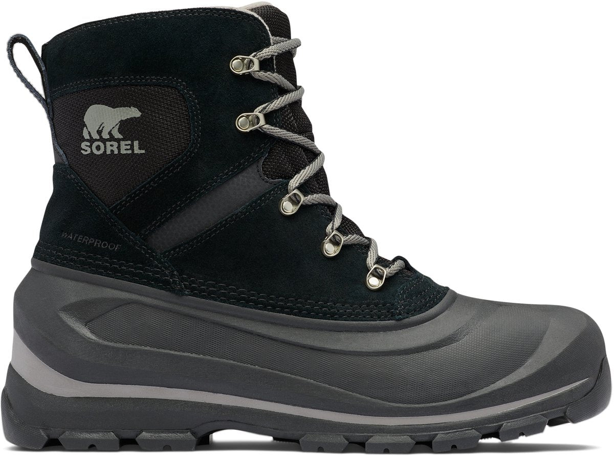 Sorel buxton™ lace boot wp men's snowboots - black, quarry - maat 41.5