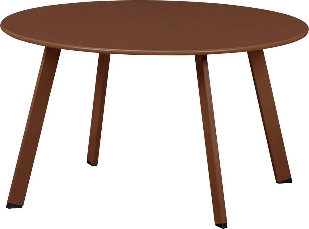 Woood fer bijzettafel tuin - metaal - donker bruin - 40x70x70