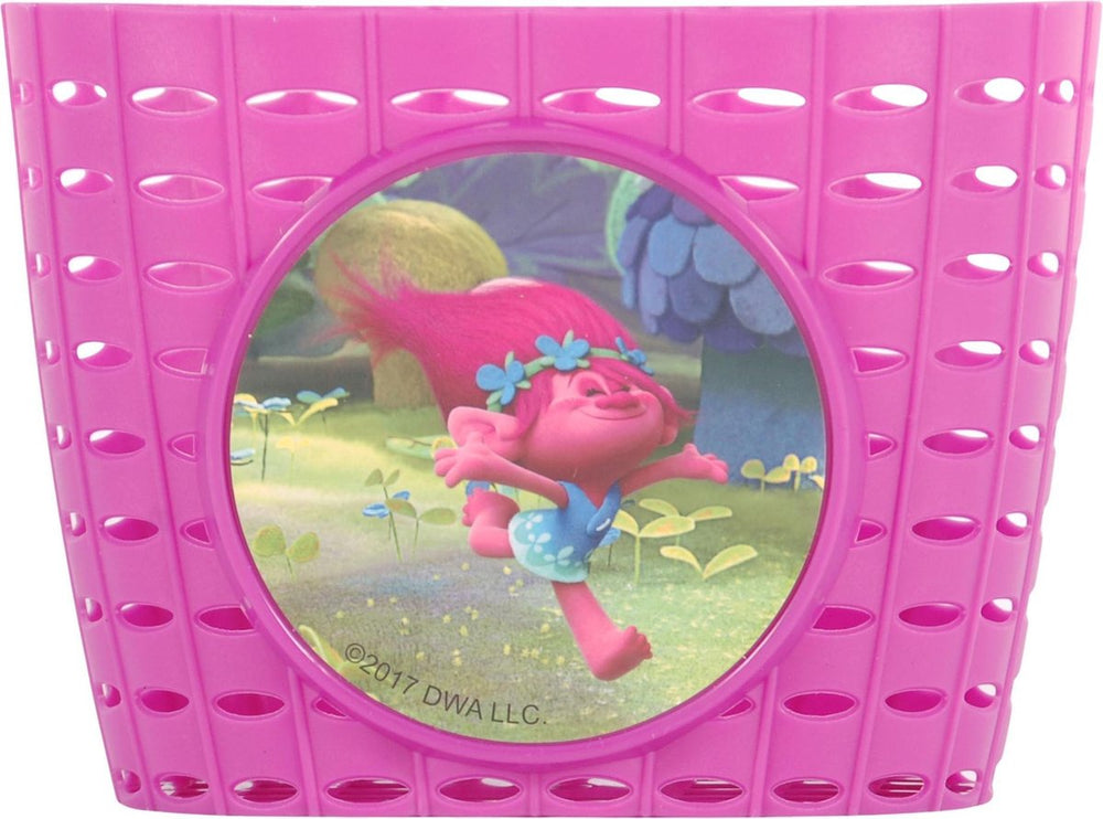 fietsmandje trolls roze