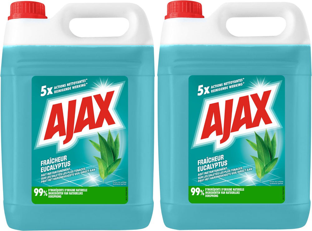Ajax allesreiniger - eucalyptus geur - 2 flessen x 5l