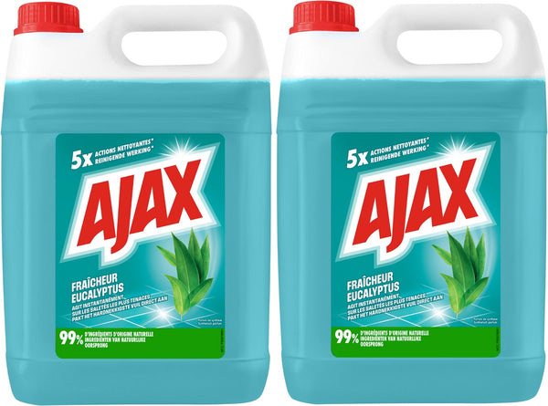 Ajax allesreiniger - eucalyptus geur - 2 flessen x 5l