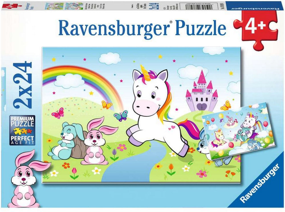 Ravensburger Magical Unicorn Jigsaw Puzzle - 2x24 pieces - Children's Puzzle