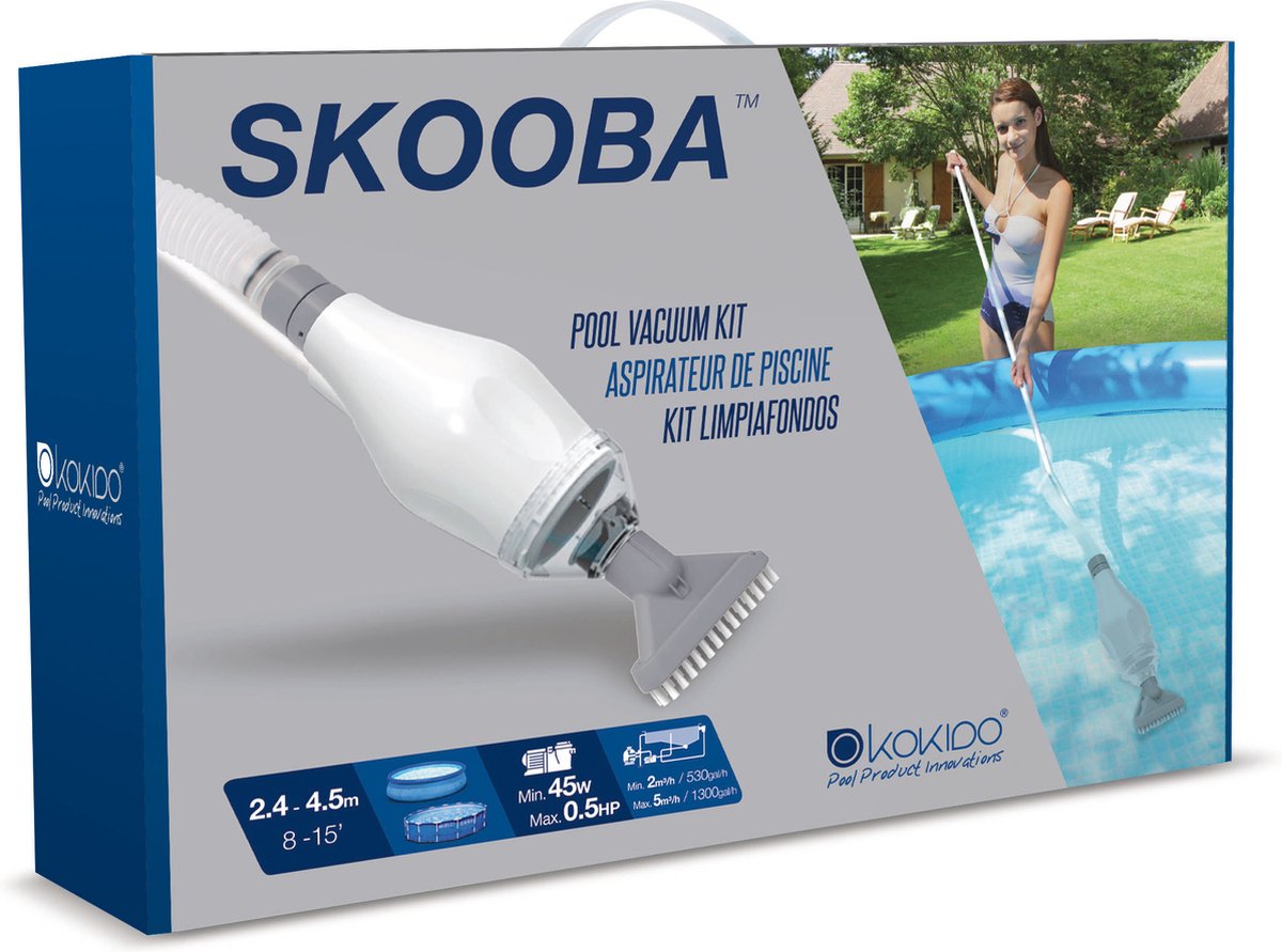 Kokido skooba zwembadstofzuiger - bodemzuiger voor zwembaden