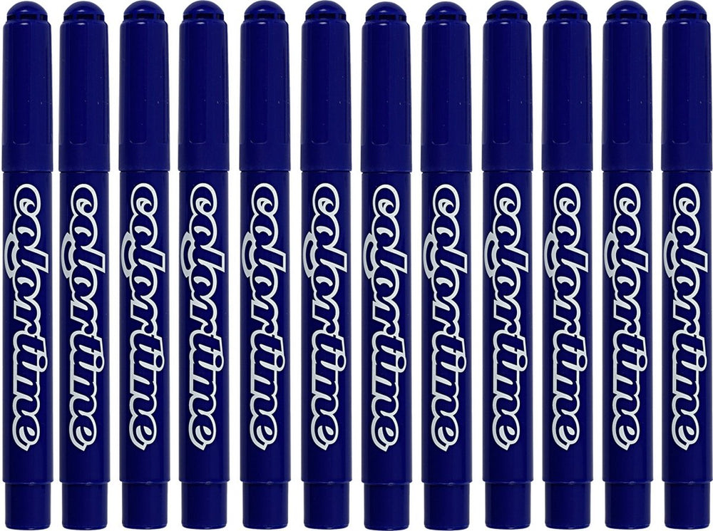 Colortime donkerblauw jumbo stiften, 12st.