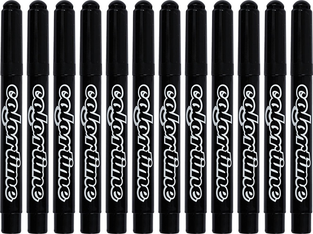 Colortime zwarte jumbo stiften, 12st.