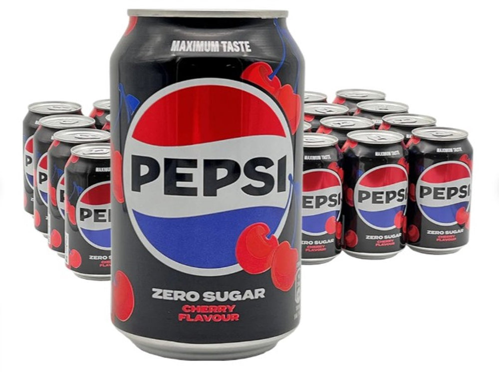 Pepsi - zero sugar cherry - 24 x 330 ml - tray