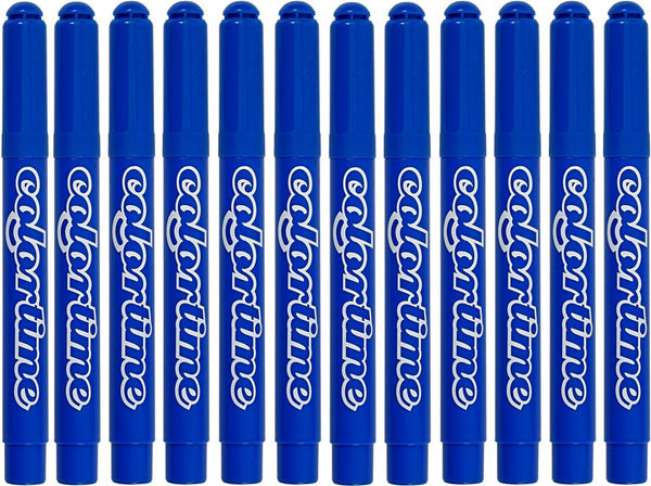 Colortime stift, 5 mm lijn, azuur transparant gl, 12 stuks
