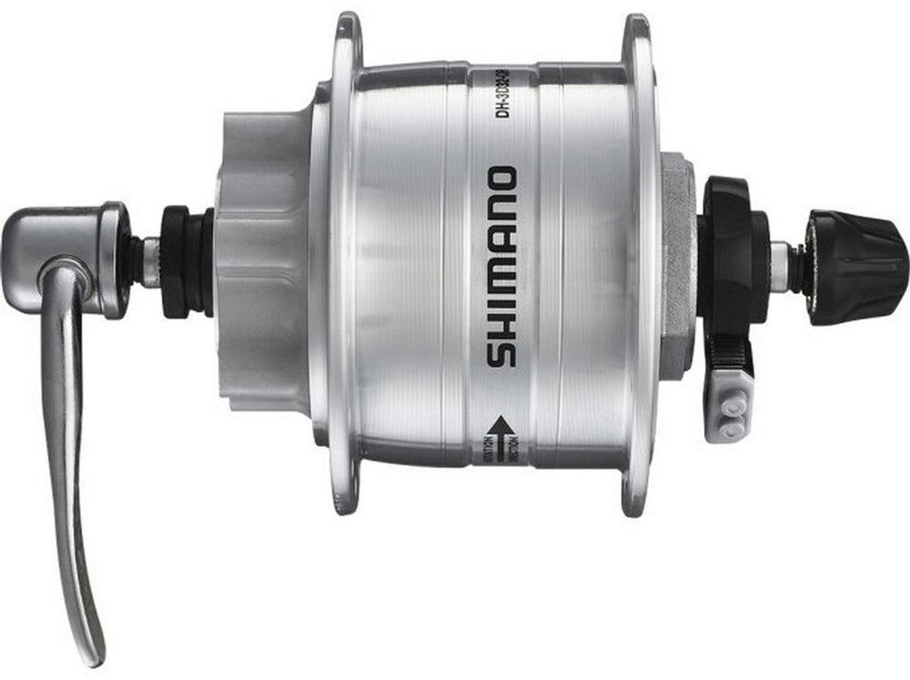 Shimano Dynamonaaf 36 gaats HD-3D32 3 Watt voor 6 periodes remschijf snelspanner zilver