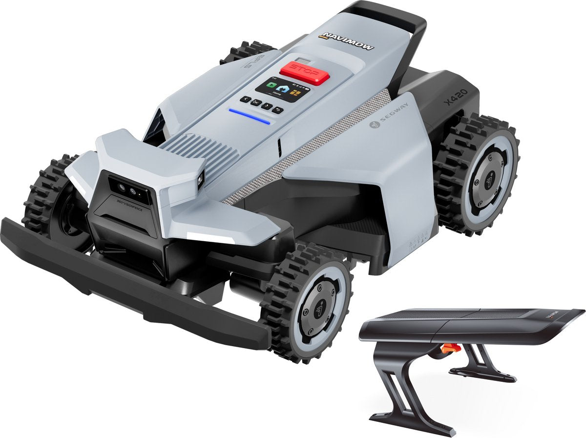Navimow segway x450 - nrtk+vision - robotgrasmaaier - zonder grensdraad zonder antenne - navigatie zonder satellieten - 5000m² - 84% helling - ai obstakelvermijding - apple find my - super stil 68db - 3 jaar garantie