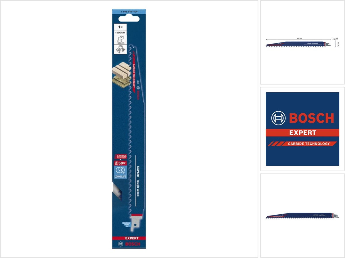 Bosch 2608900406 expert reciprozaagblad s1242khm tough wood