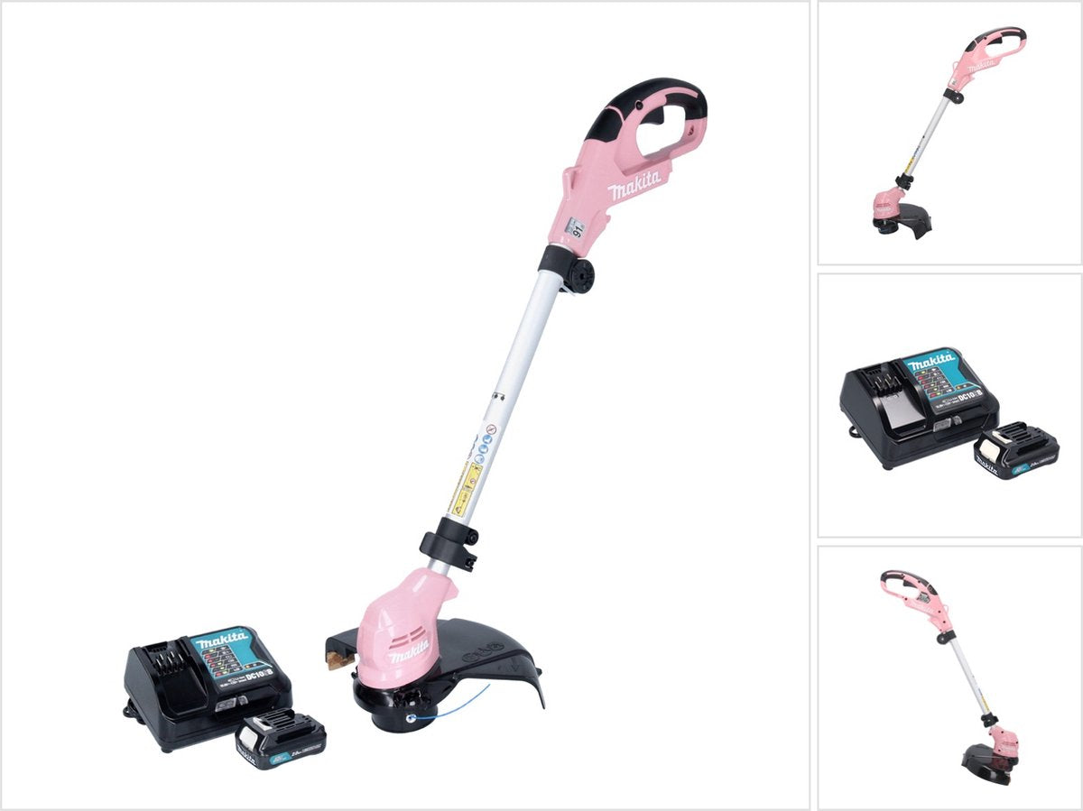 Makita ur100dsap 12 volt kantenmaaier - rose trimmer 230 - 260 mm + 1x accu 2,0 ah + acculader