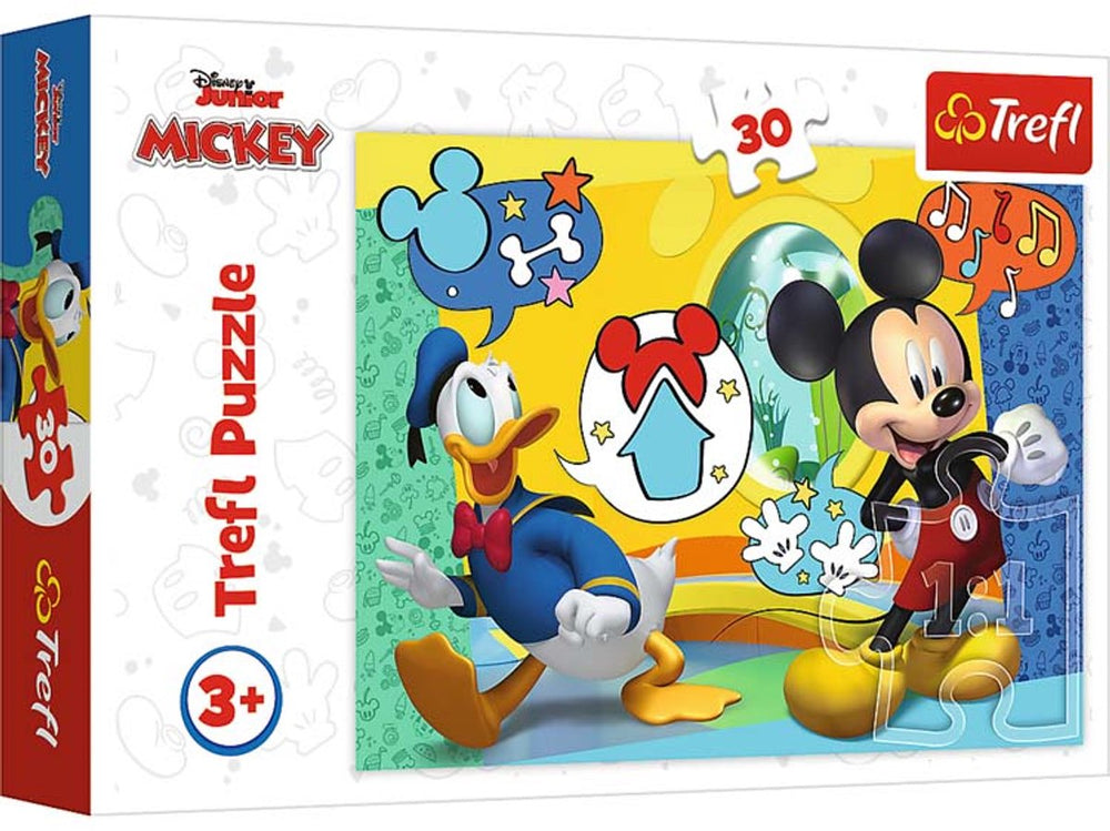Trefl - miki mouse puzzel - 30 stukken - disney personages - 27x20 cm