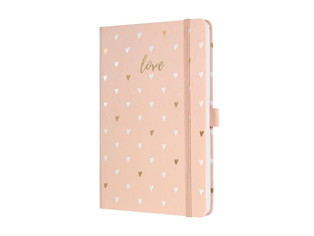 Sigel notitieboek a5 - jolie - 174 pagina's - 80 grams - lijn - pink love - si-jn335