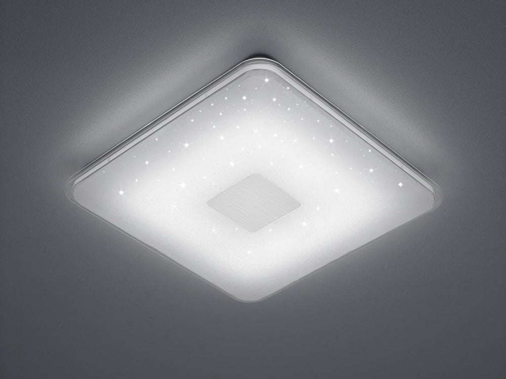 Trio samurai - plafondlamp - wit - incl. 1x smd 21,5 w - voetschakelaar