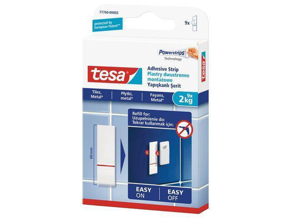 Tesa klevende strip voor metaal en tegels