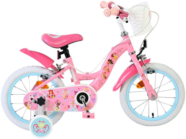 Volare magic royals kinderfiets - meisjes - 14 inch - roze - twee handremmen