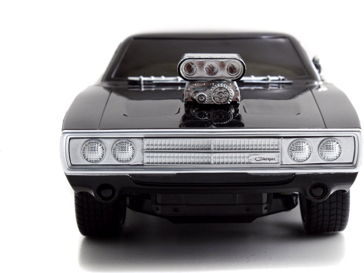 Jada toys - rc auto fast furious 1970 dodge charger 1:16 - op afstand bestuurbare auto - radiografische auto