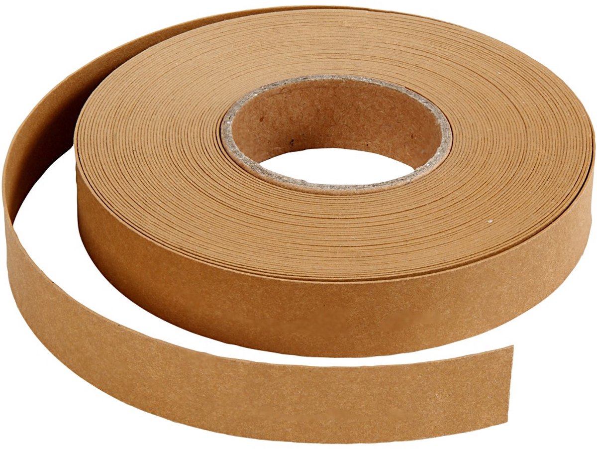 Creativ Company braiding strips, w: 15 mm, thickness 0.55 mm, light brown, 9.5m