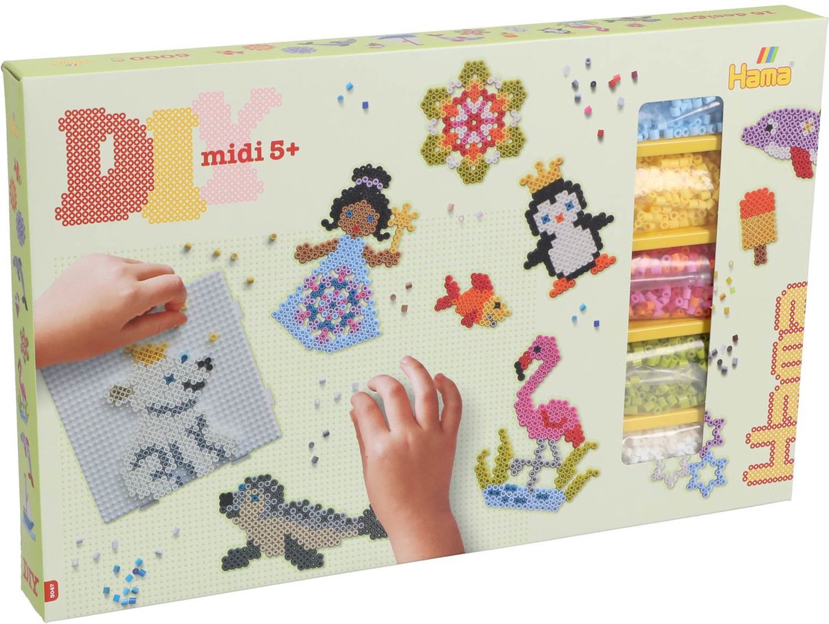 Hama steekkralen 6000 stuks mega geschenkdoos
