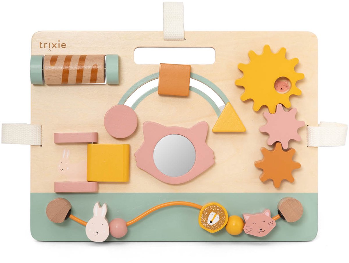 Trixie houten activiteitenpaneel – mrs. cat – 6m+ – fsc hout - leuk als kraamcadeau