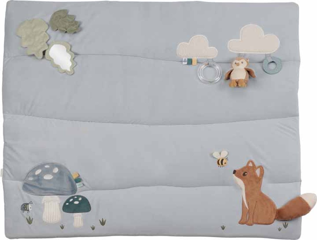 Little dutch boxkleed 80 x 100 cm - forest friends - baby speelgoed - grijp baby speelgoed
