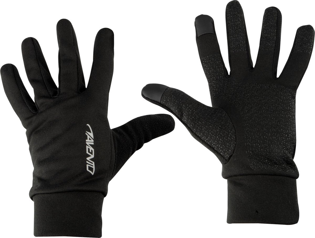 Avento sporthandschoenen met touchscreen tip - basic black - s m