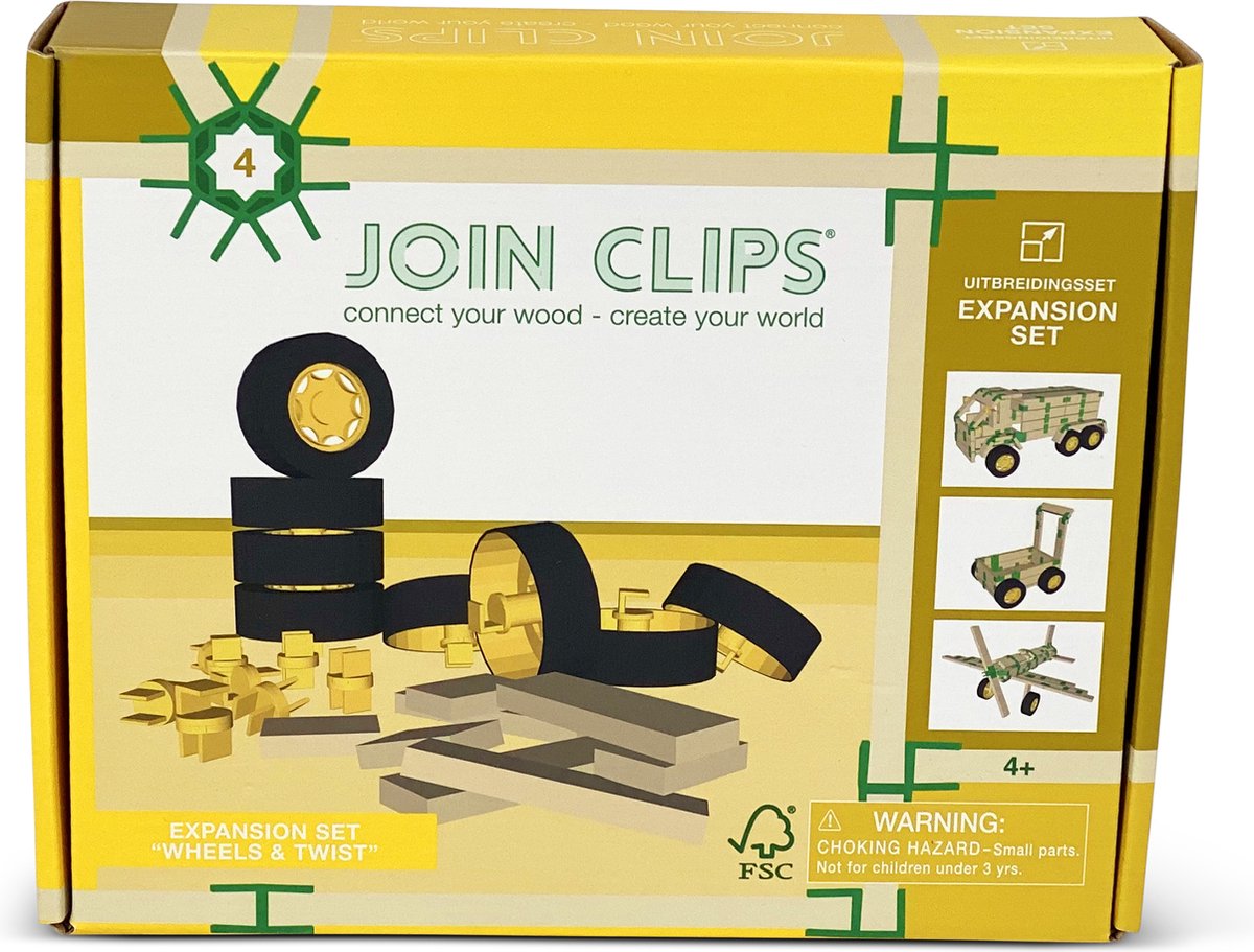 Verbind clips uitbreidingsset wielen en draaiclips
