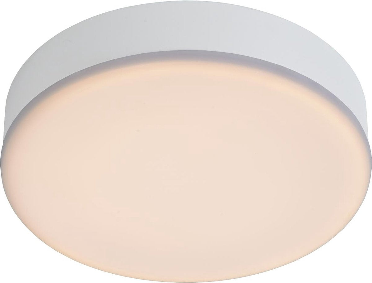 Lucide ceres-led - plafonnière (plafondlamp) badkamer - ø 21,5 cm - led dimbaar - 1x30w 3000k - ip44 - wit