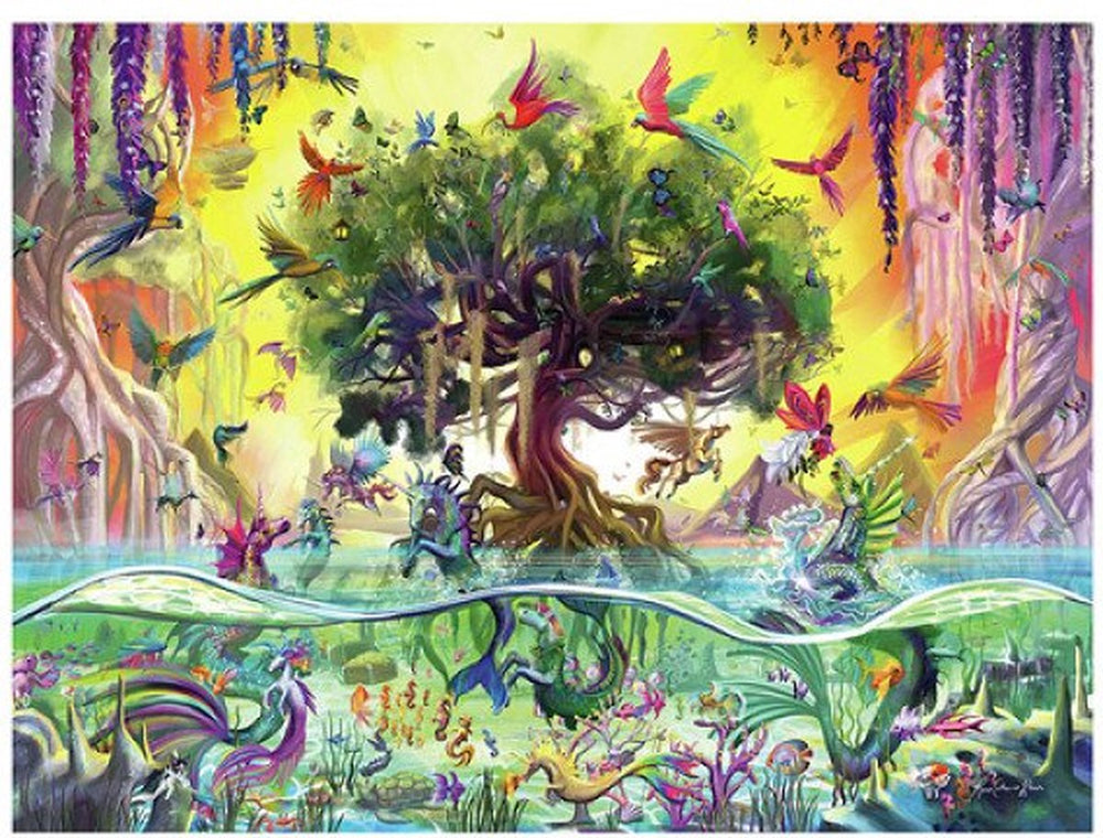 Ravensburger legpuzzel das einhorn aus dem see us frunde, 1500st.
