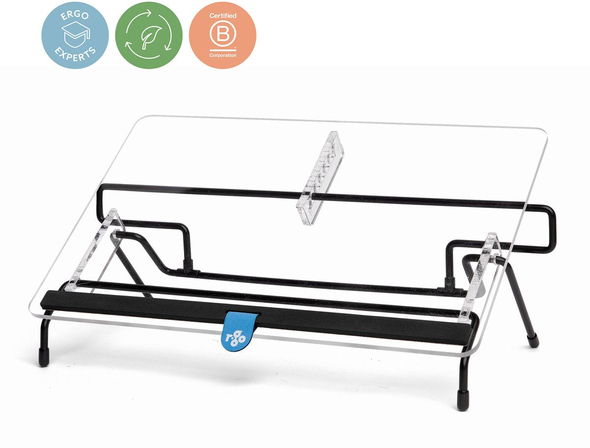 R-go tools r-go flex read document holder, transparent acrylic