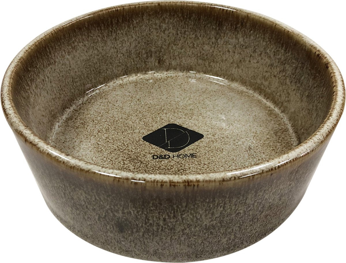 D d home d d voerbak jasper zand - hondenvoerbak - ø13.8 cm