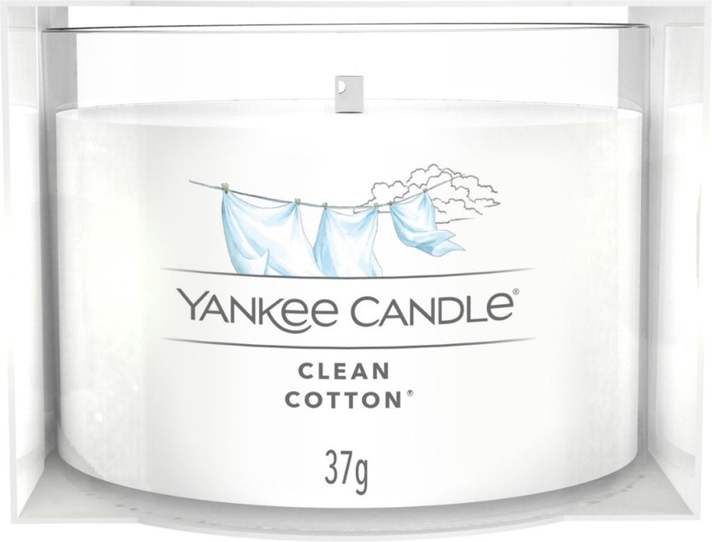 Yankee candle filled votive - clean cotton - 10 branduren - 1 stuk