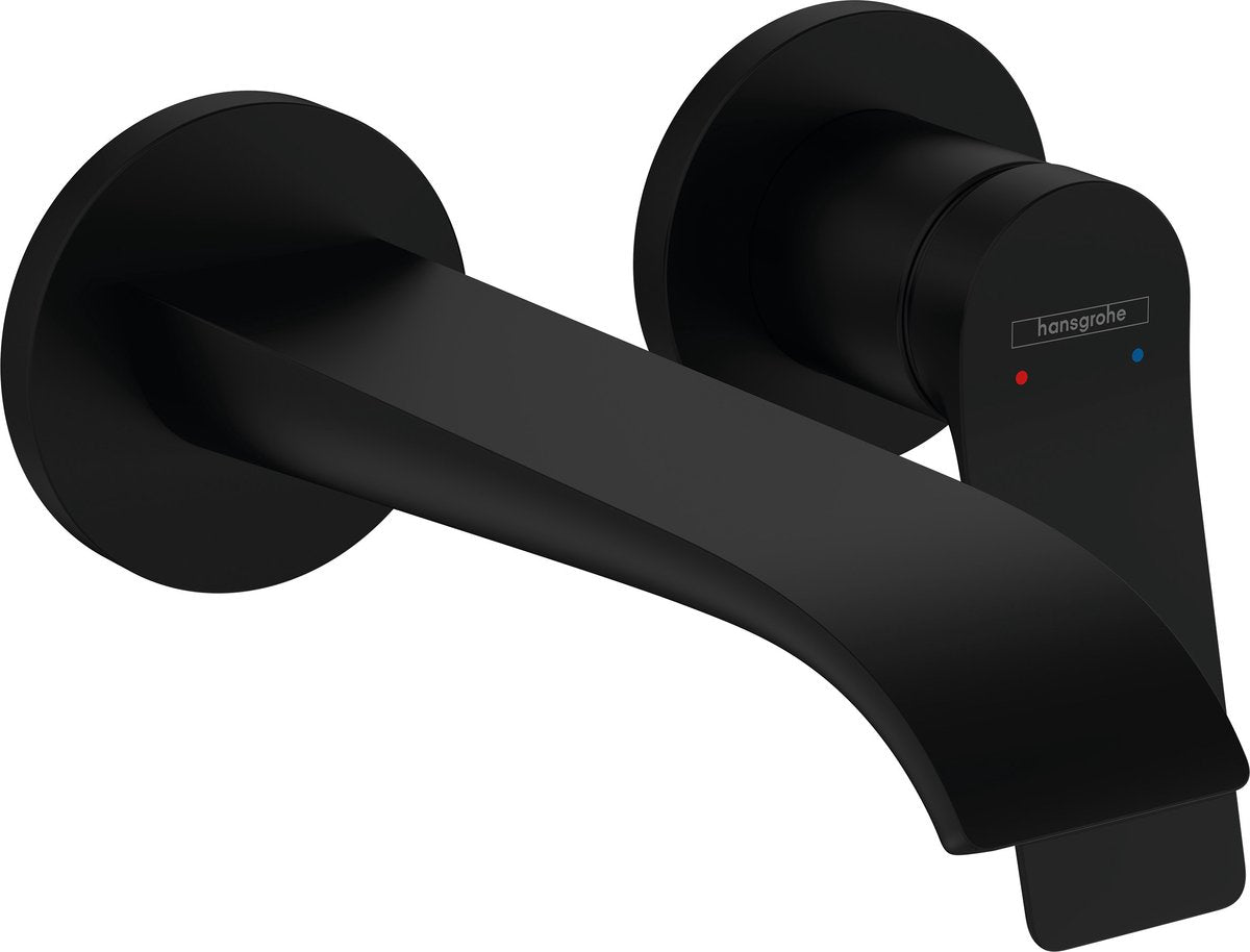 Hansgrohe vivenis afbouwdeel - voor inbouw 2-gats wastafelkraan - voorsprong 19.5cm - mat zwart