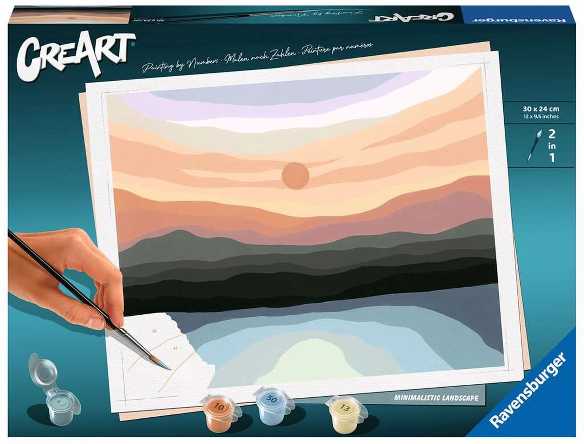Ravensburger creart schilderen op nummer - minimalistisch landschap