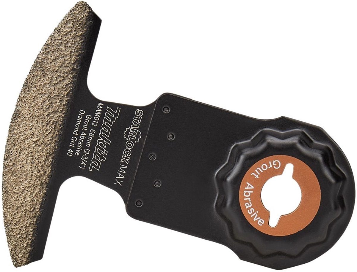 Makita riff invalzaagblad, 68 mm starlock max - k40 - diamant - mam012 - mortel tegellijm beton