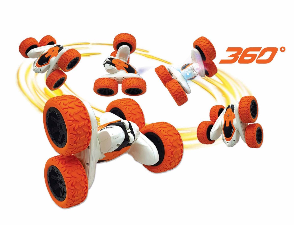 Lexibook crosslander® - oplaadbare en programmable radio controlled stunt car met verlichting met polsbesturing