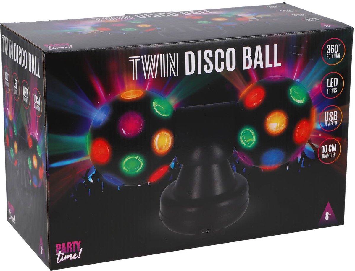 Party time! Party time tweeling discobal 10 cm
