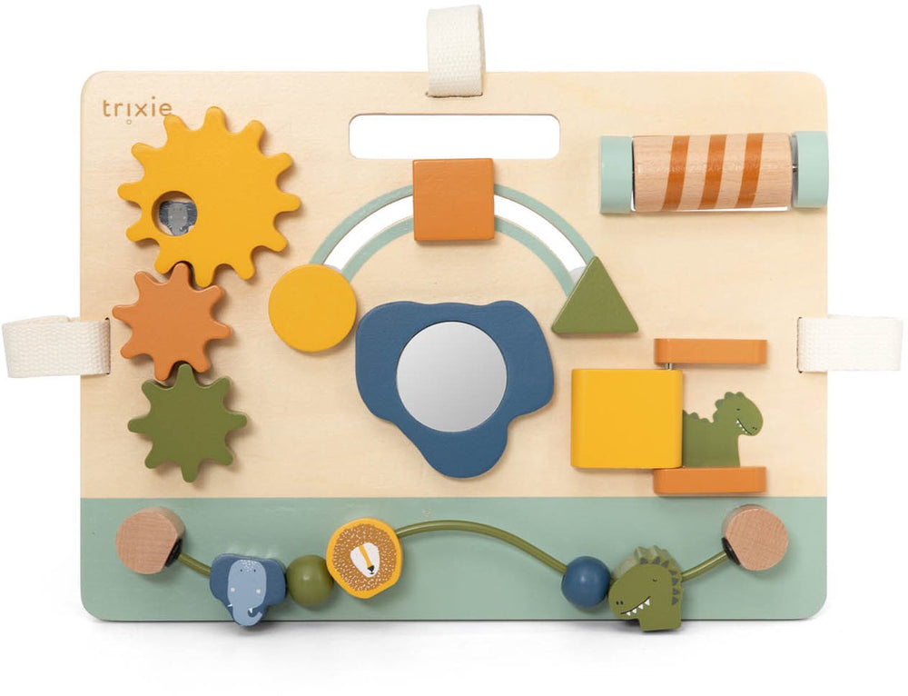 Trixie houten activiteitenpaneel – mrs. elephant – 6m+ – fsc hout- leuk als kraamcadeau