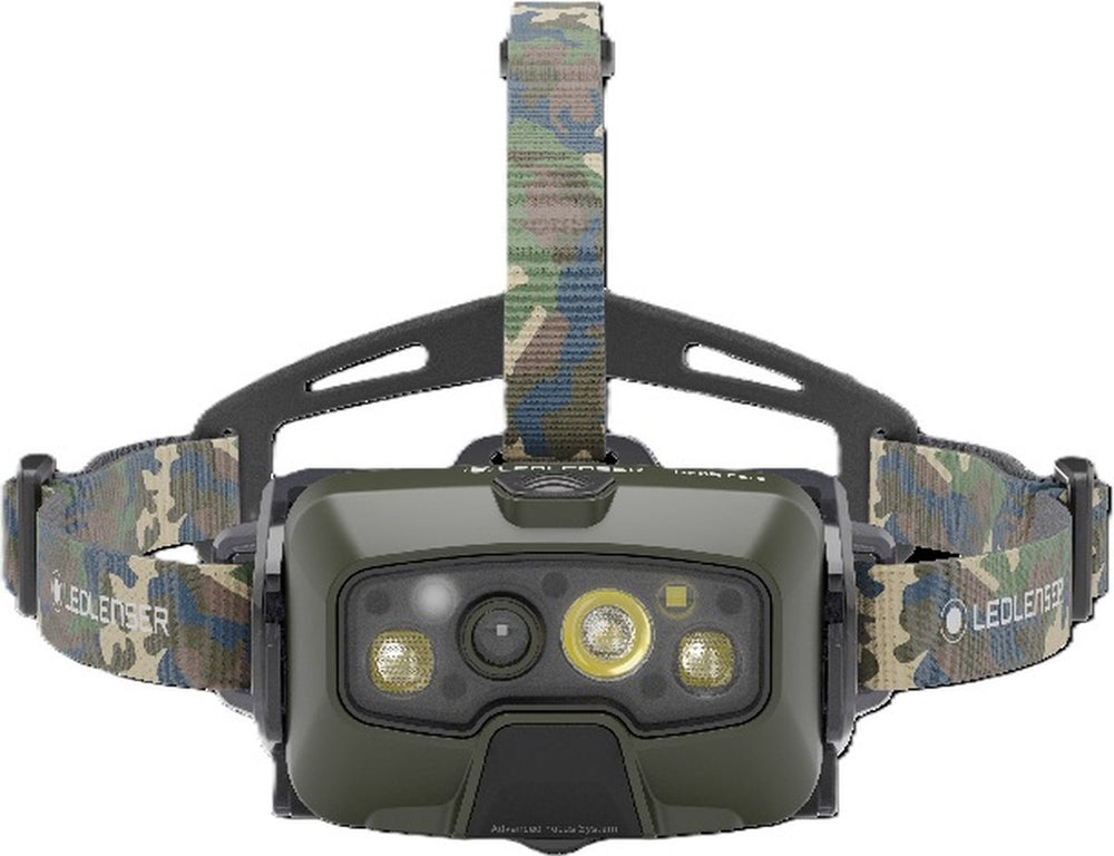 Ledlenser hf8r core - hoofdlamp - oplaadbaar - 1600 lumen - ip68 - batterij vooraan - digitale focus - adaptieve lichtbundel - bluetooth - rgb