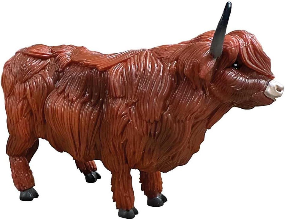 Bullyland 62445 – speelfiguur en verzamelfiguur hooglander koe – ca. 9,5 cm – levensecht en detailrijk vormgegeven – ideaal als educatief speelfiguur en klein cadeautje voor kinderen vanaf 3 jaar.