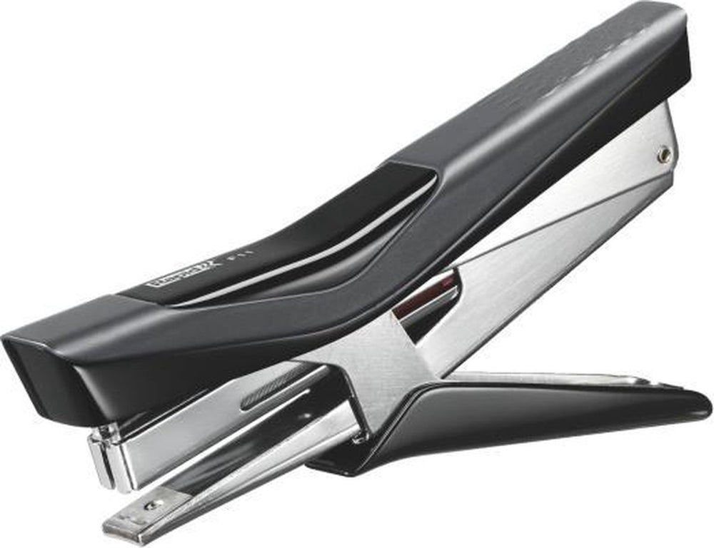 Rapid - ergonomische niettang - fixativ f11 - nietcapaciteit 15 vellen - zwart