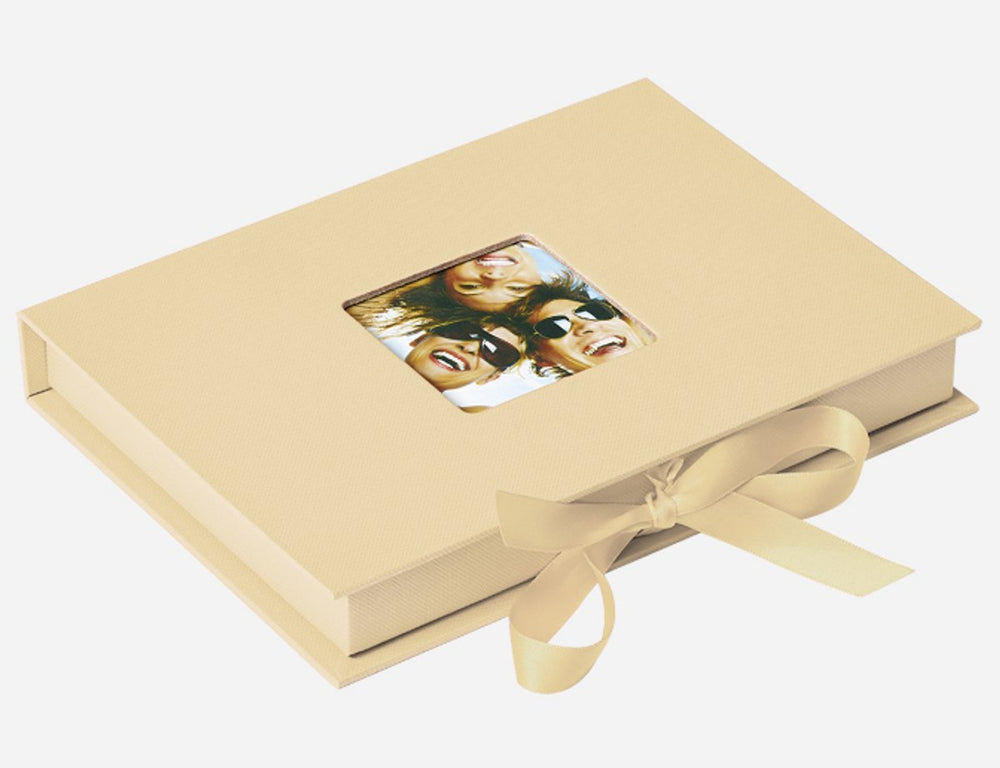 Walther fb-112-h fun - foto bewaardoos - formaat 20 x 15 x 3 cm - 70 foto's 13 x 18 cm - crème